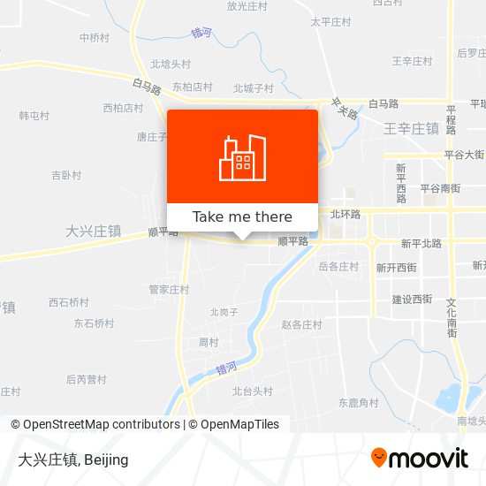 大兴庄镇 map