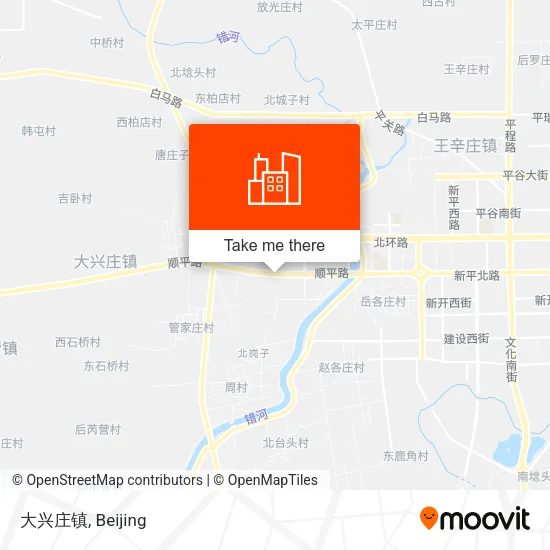 大兴庄镇 map