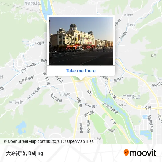大峪街道 map