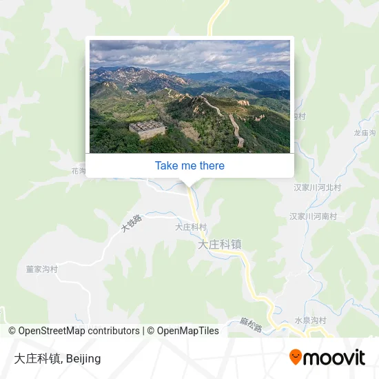 大庄科镇 map