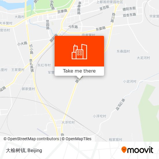 大榆树镇 map
