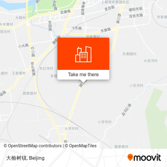 大榆树镇 map