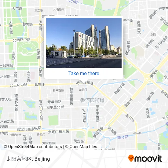 太阳宫地区 map
