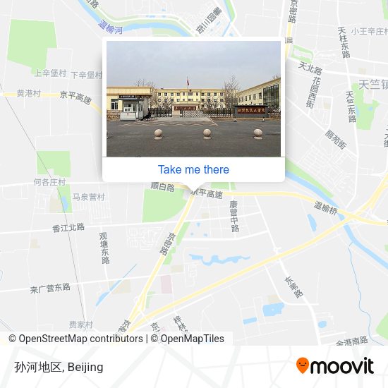 孙河地区 map