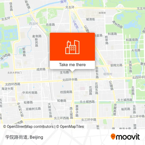 学院路街道 map