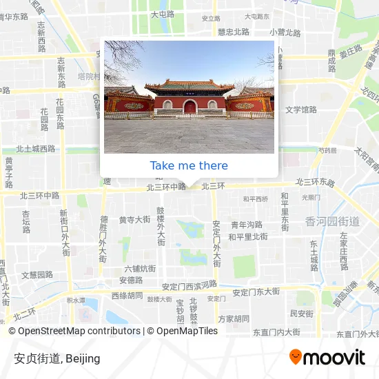 安贞街道 map