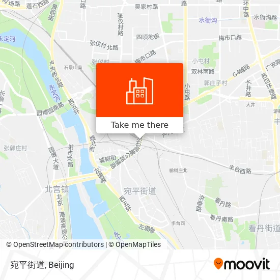 宛平街道 map