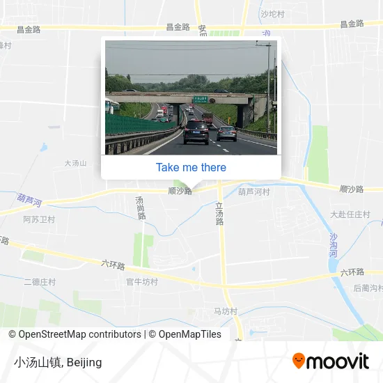 小汤山镇 map
