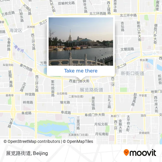 展览路街道 map