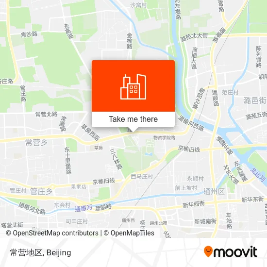 常营地区 map