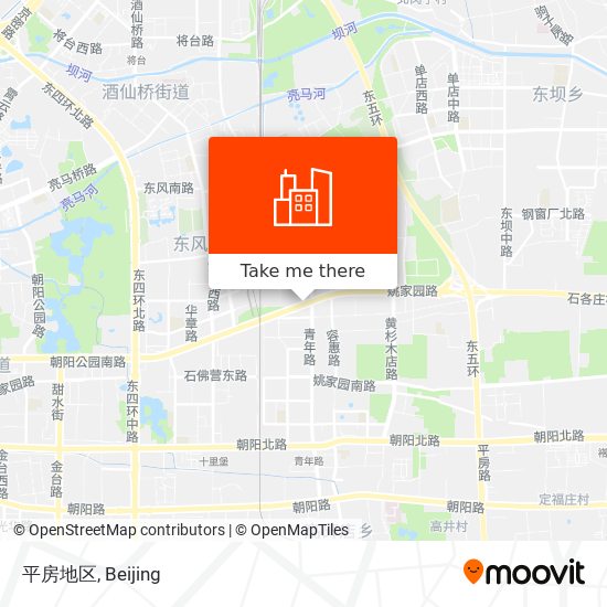 平房地区 map