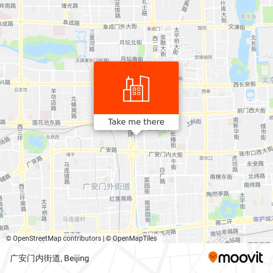 广安门内街道 map