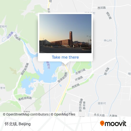 怀北镇 map