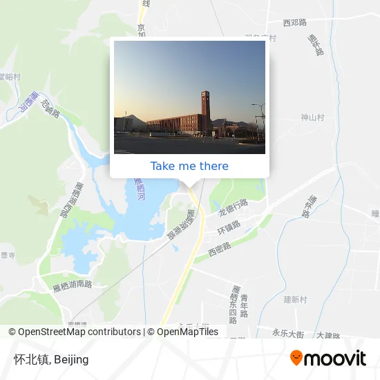 怀北镇 map