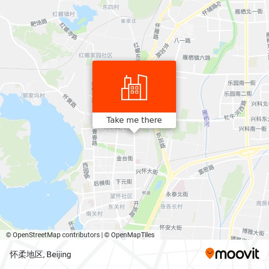 怀柔地区 map