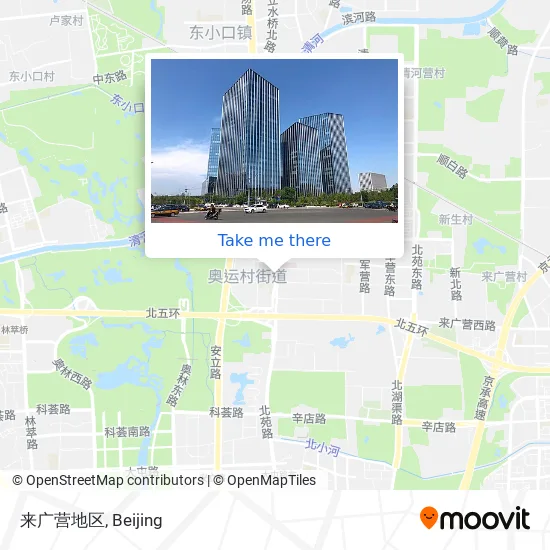 来广营地区 map