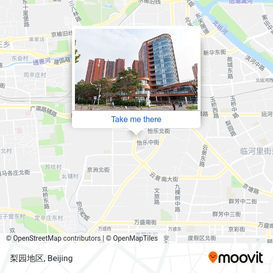 梨园地区 map