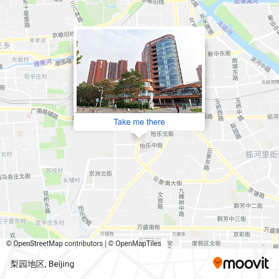 梨园地区 map