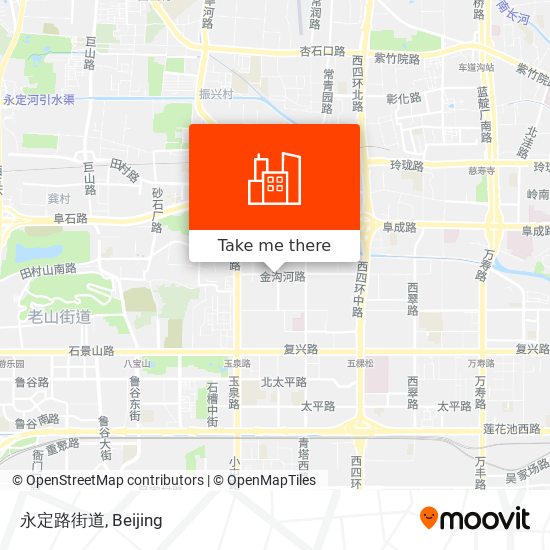 永定路街道 map