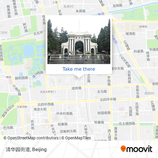 清华园街道 map