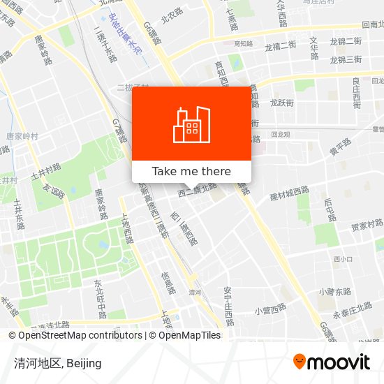 清河地区 map