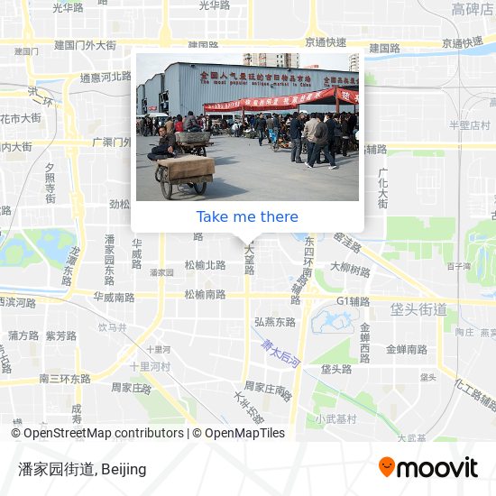 潘家园街道 map