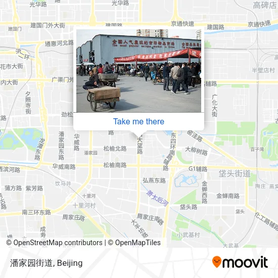 潘家园街道 map