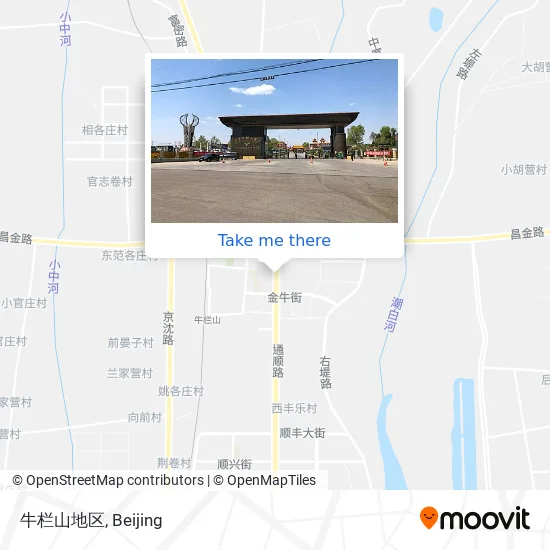 牛栏山地区 map
