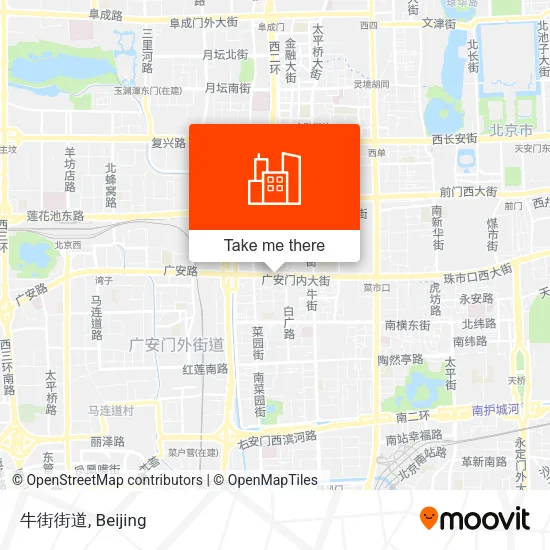 牛街街道 map