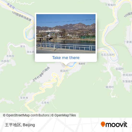 王平地区 map