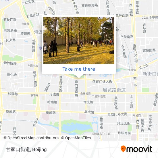 甘家口街道 map