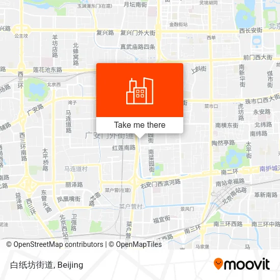 白纸坊街道 map