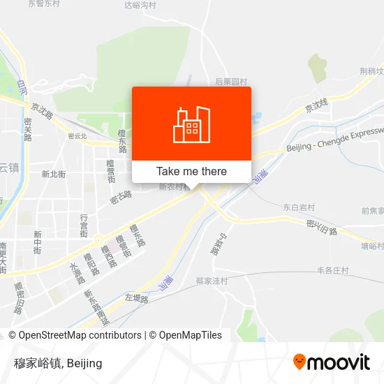 穆家峪镇 map