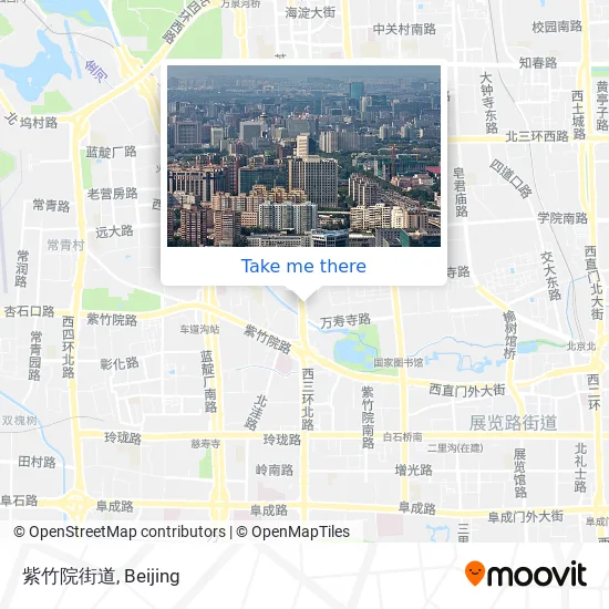 紫竹院街道 map