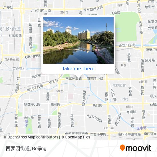 西罗园街道 map