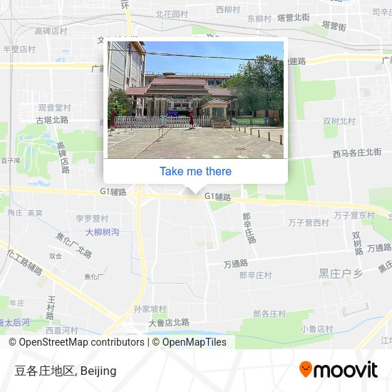 豆各庄地区 map