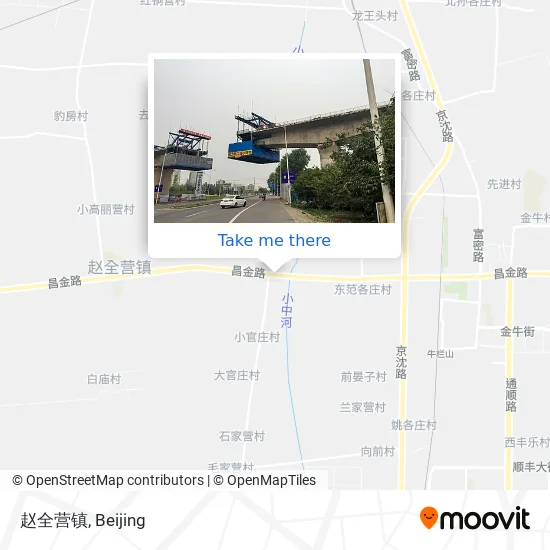 赵全营镇 map