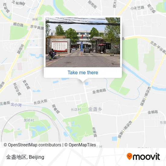 金盏地区 map