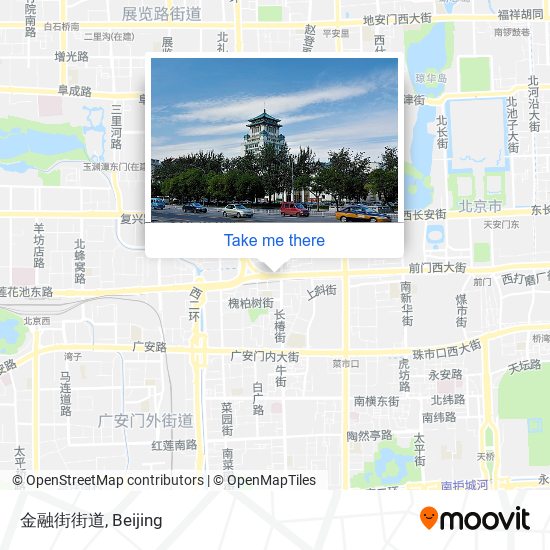 金融街街道 map