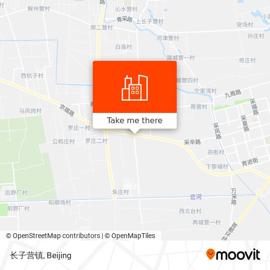 长子营镇 map