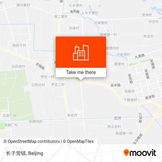 长子营镇 map