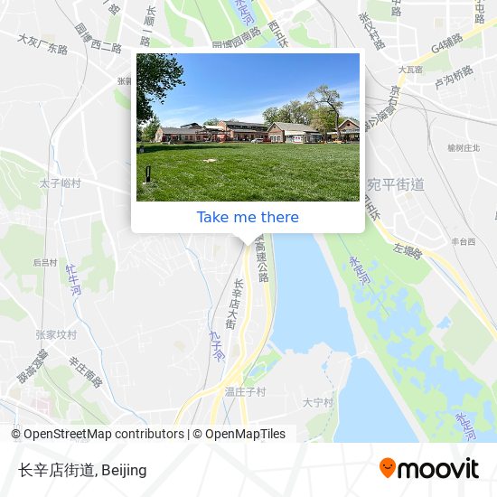 长辛店街道 map