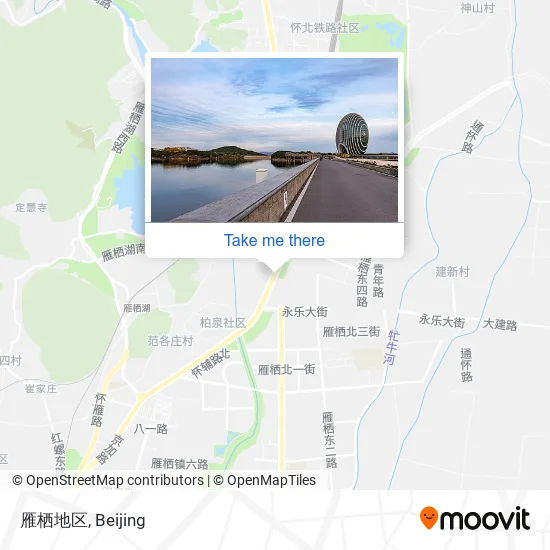 雁栖地区 map