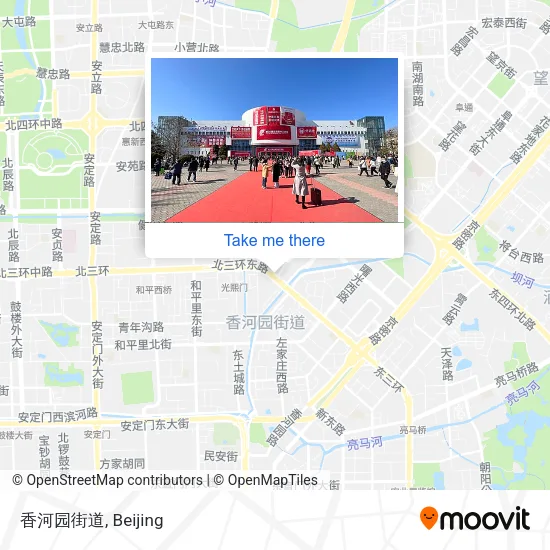 香河园街道 map