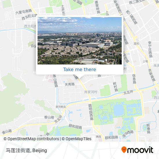 马莲洼街道 map