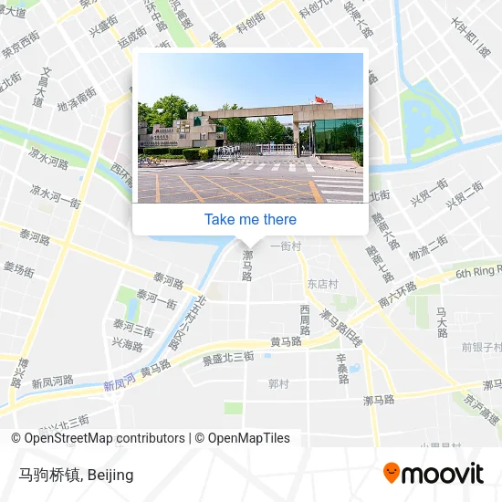 马驹桥镇 map