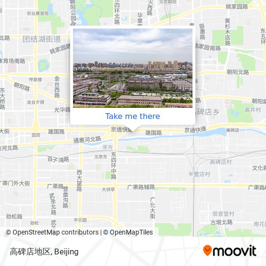 高碑店地区 map