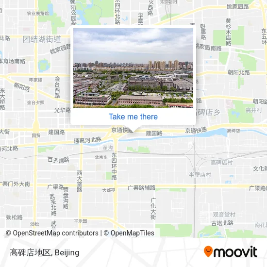 高碑店地区 map