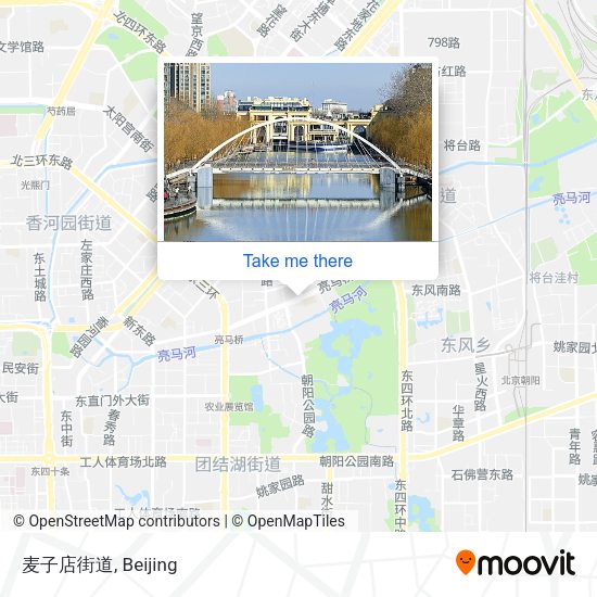麦子店街道 map