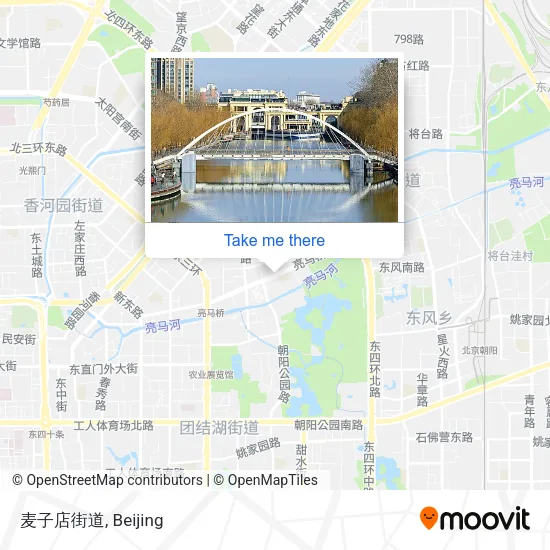 麦子店街道 map